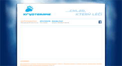 Desktop Screenshot of kryo-terapie.cz