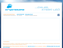 Tablet Screenshot of kryo-terapie.cz